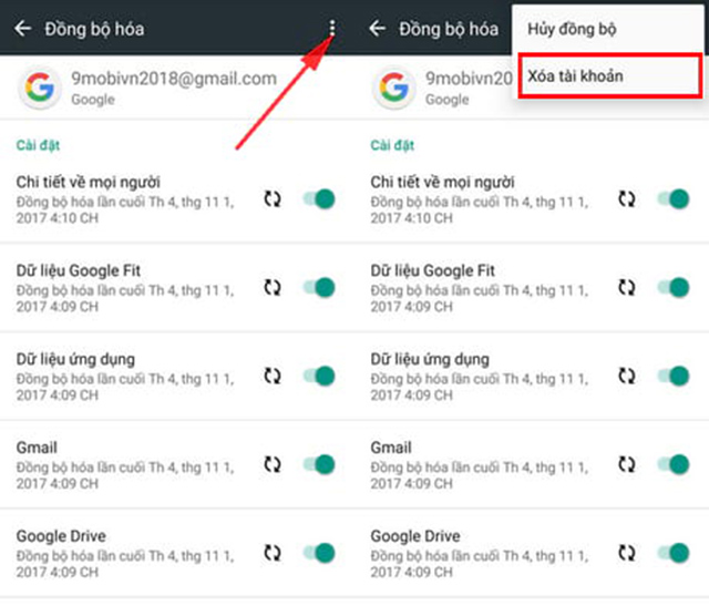 cách xóa tài khoản Google trên Android ảnh 2