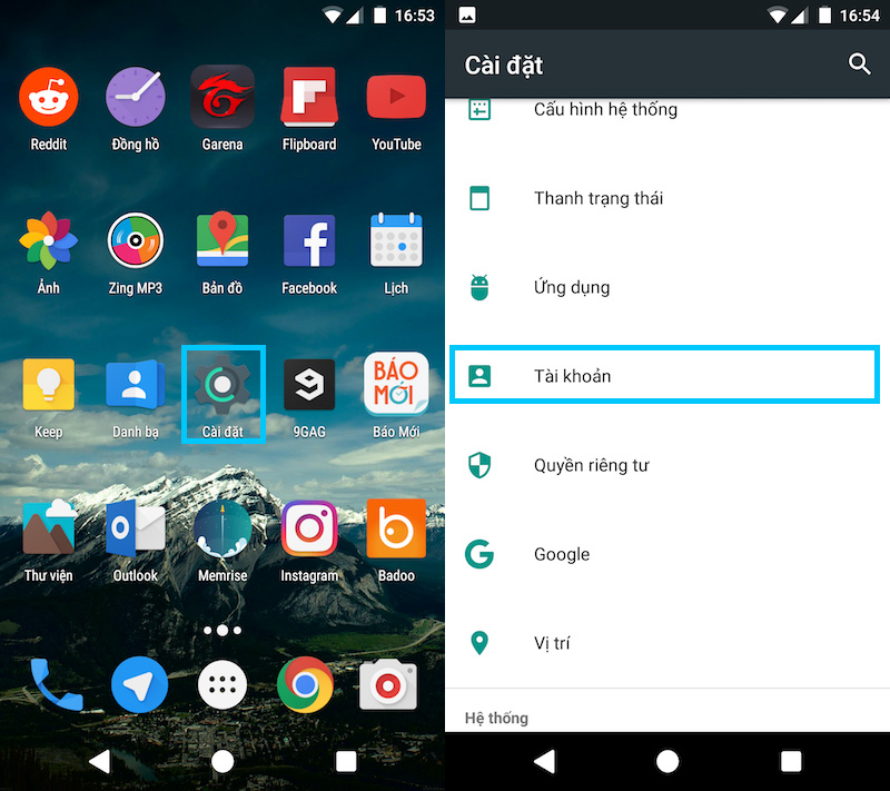 6 Bước tạo tài khoản Google cho điện thoại Android 01