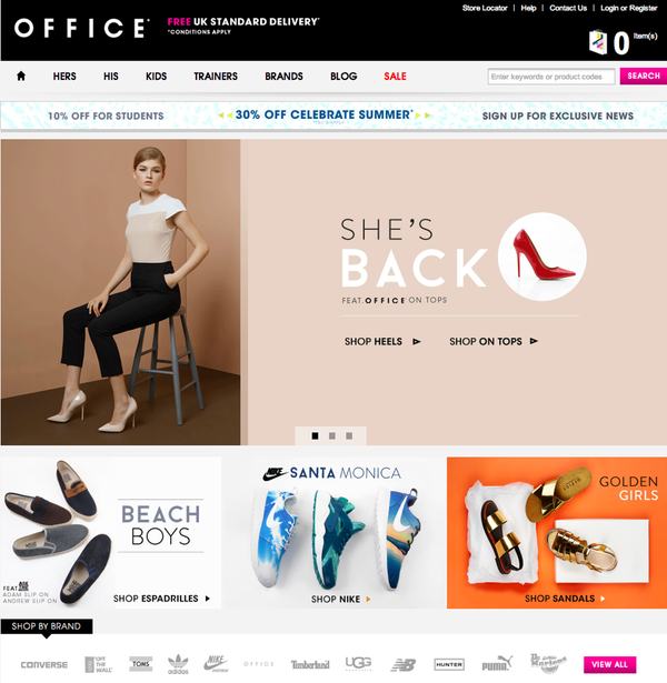 website kinh doanh giày 2