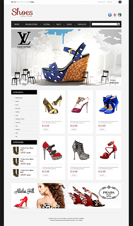 website kinh doanh giày 7